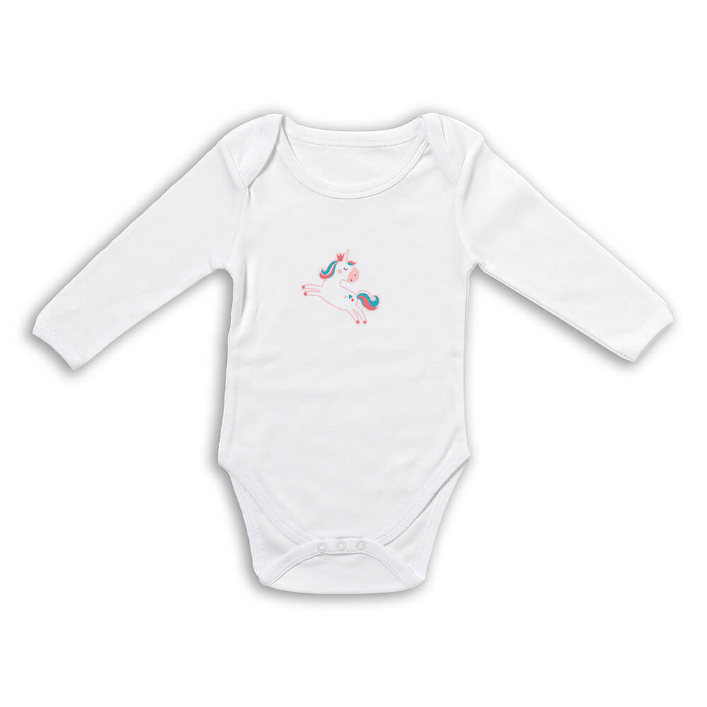 Body bébé à manches longues 100% bio - lot de 3
