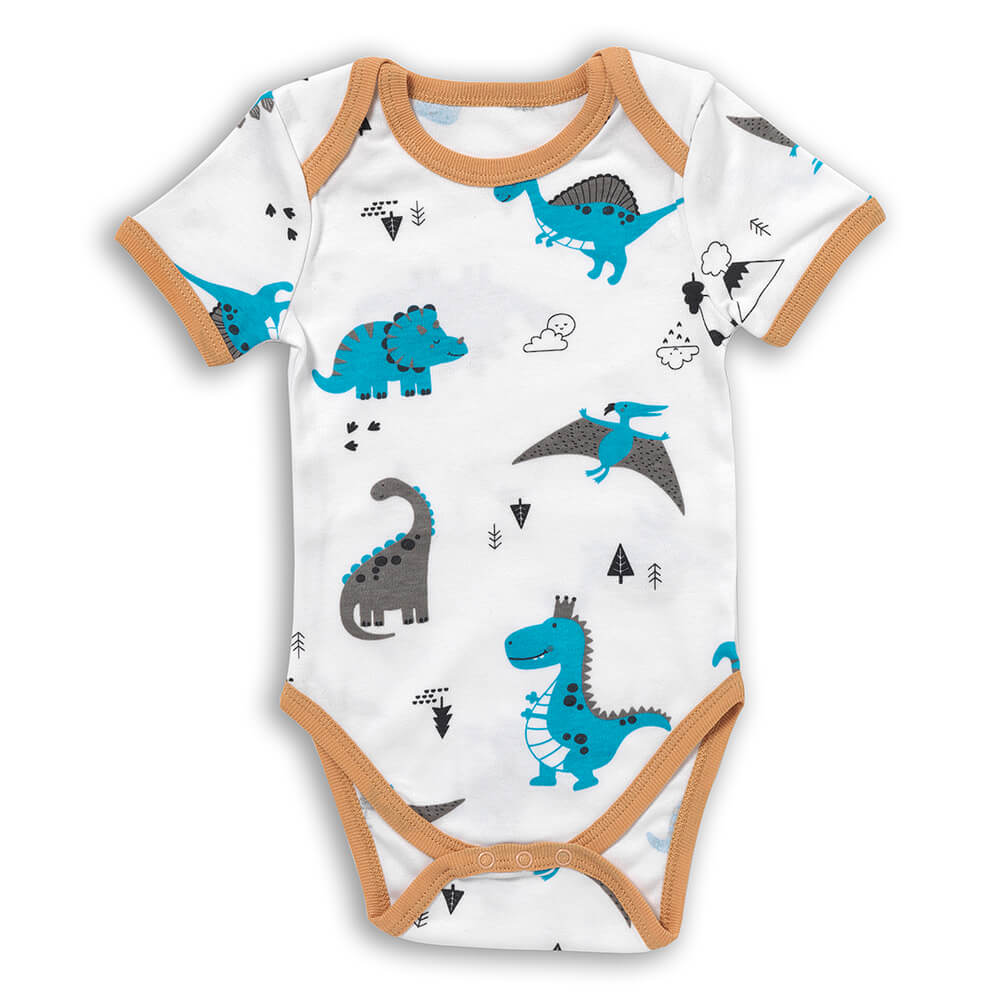 Body bébé manches courtes 100% bio - lot de 5