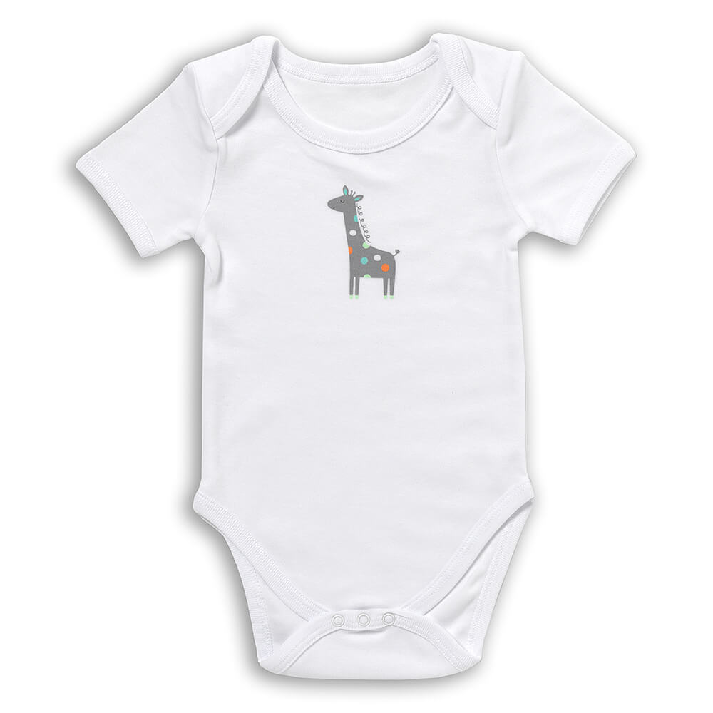 Body bébé manches courtes 100% bio - lot de 5