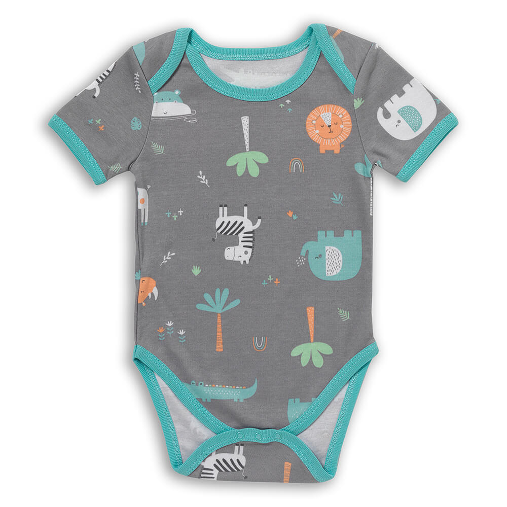 Body bébé manches courtes 100% bio - lot de 5