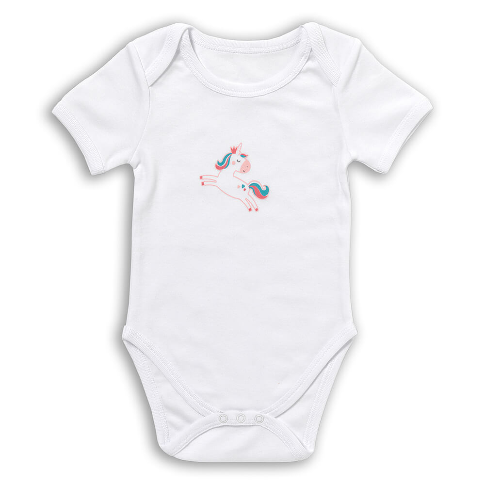 Body bébé manches courtes 100% bio - lot de 5