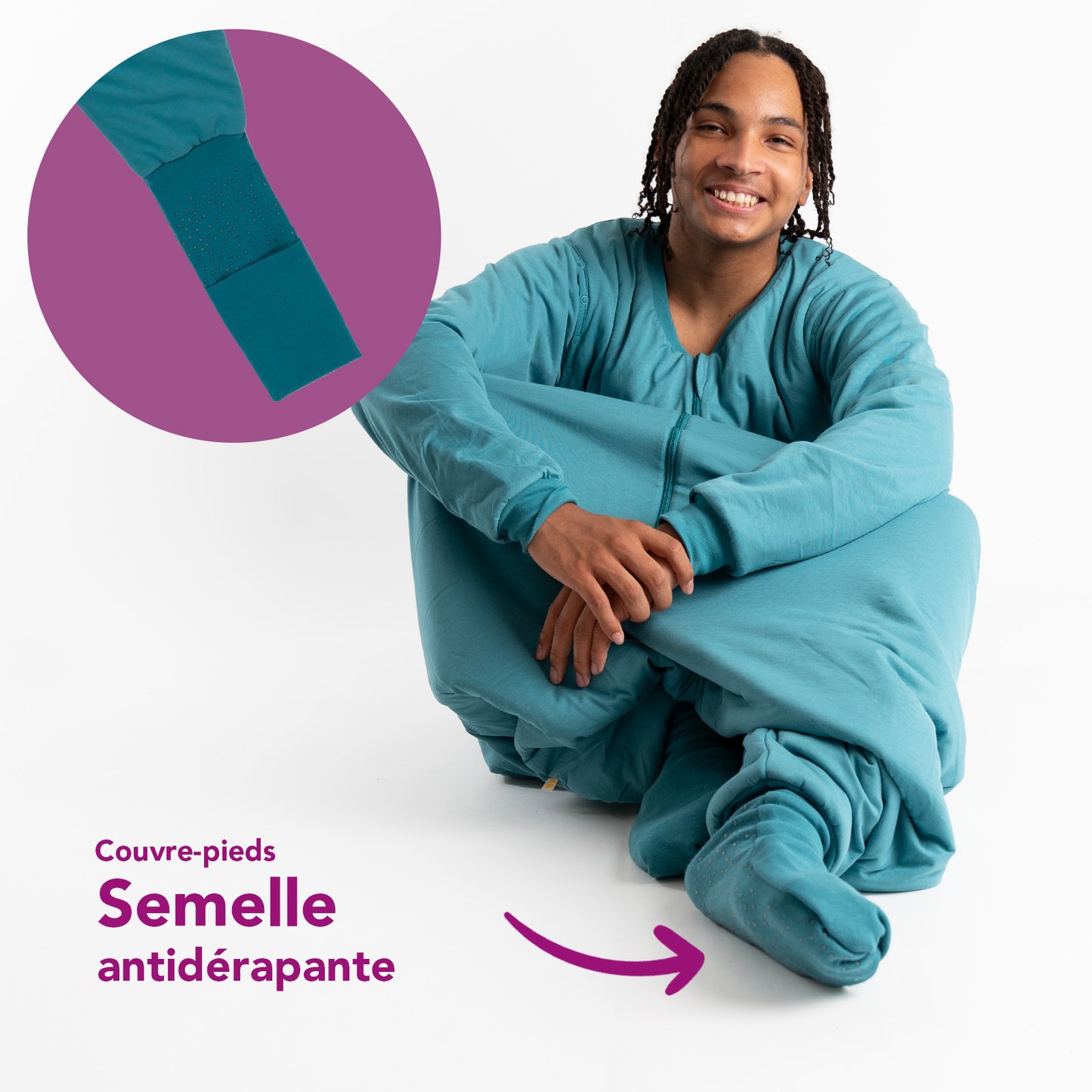 Gigoteuse à pieds adulte - manches amovibles - TOG 1