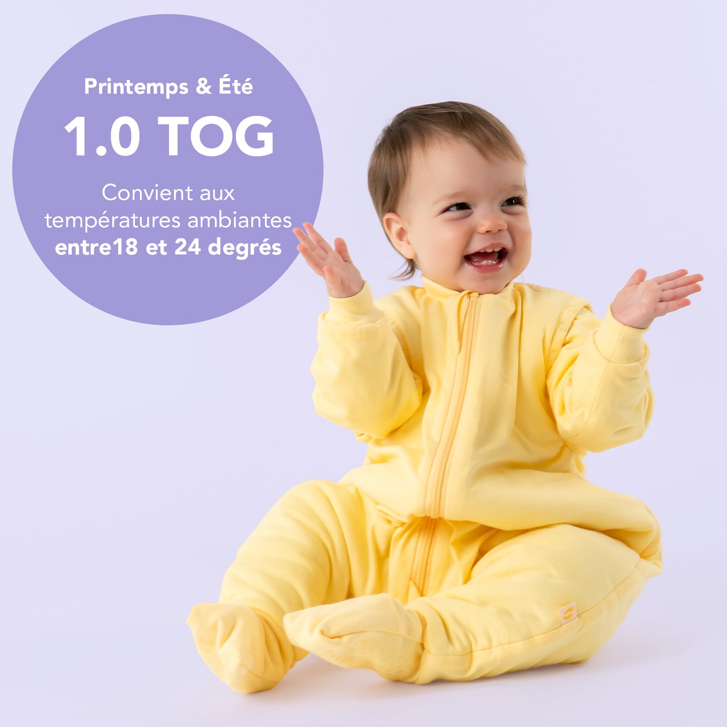 Gigoteuse à pieds et manches été & mi-saison - TOG 1