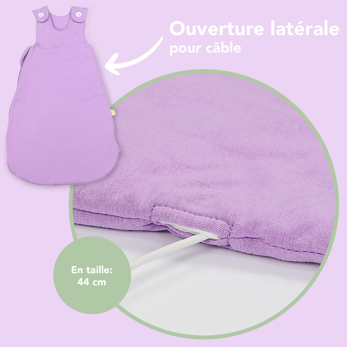 Gigoteuse à pieds et manches été & mi-saison - TOG 1_Lilas_détail3_1206