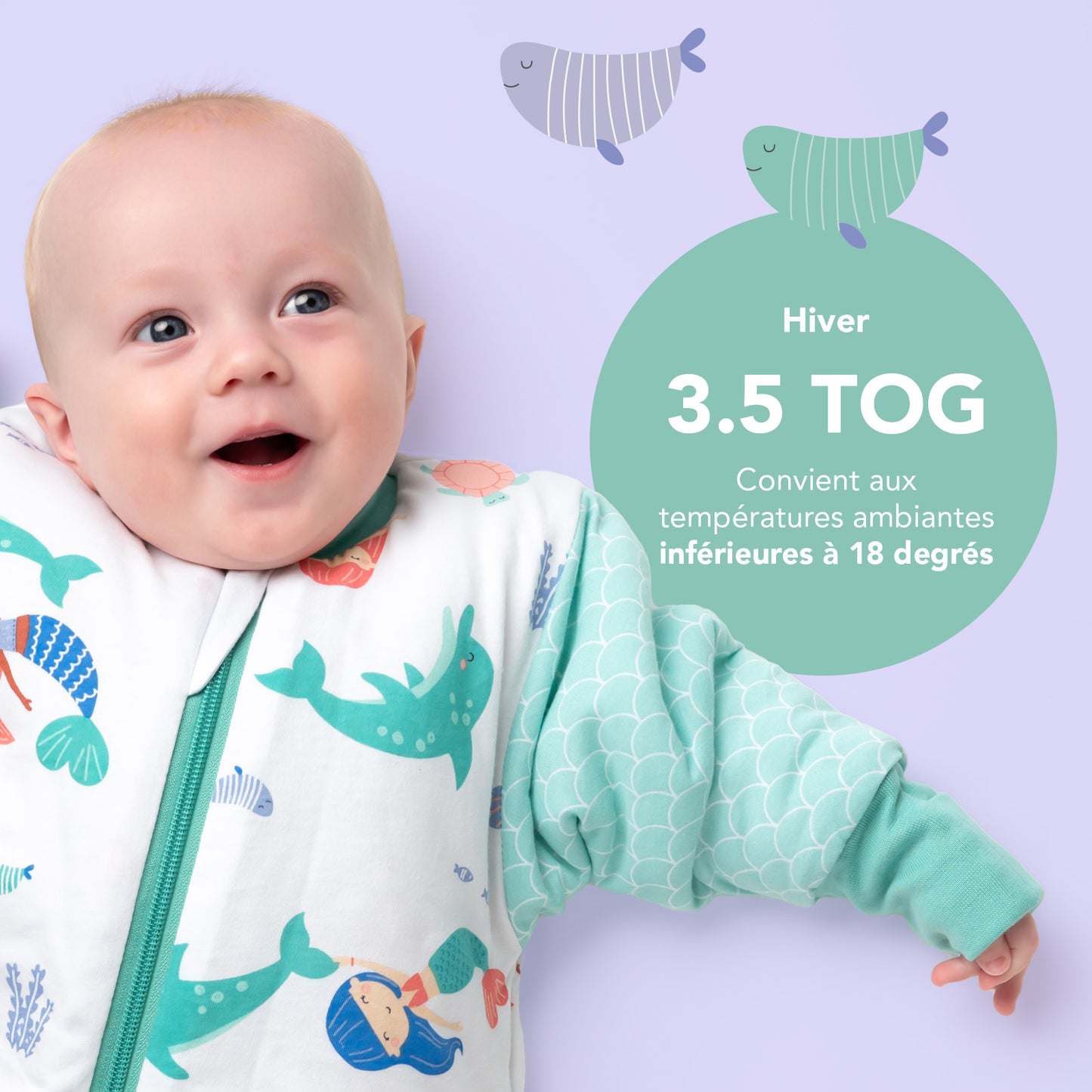 Gigoteuse bébé hiver - 3.5 TOG