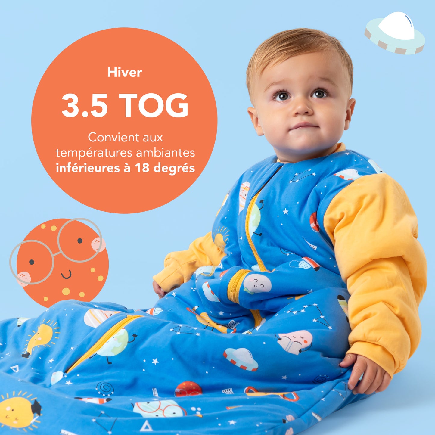 Gigoteuse bébé hiver - 3.5 TOG