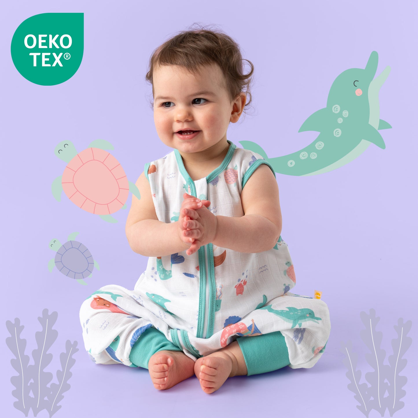 Gigoteuse à pieds été - mousseline - 0.5 TOG