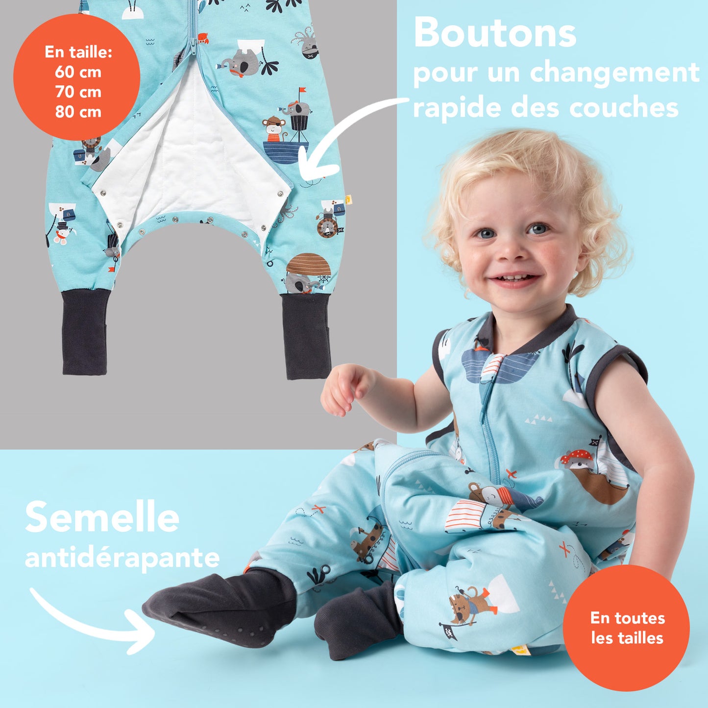 Gigoteuse à pieds été & mi-saison - TOG 1