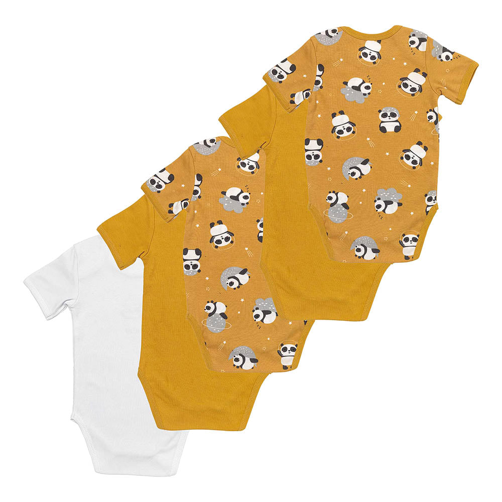 Body bébé manches courtes 100% bio - lot de 5