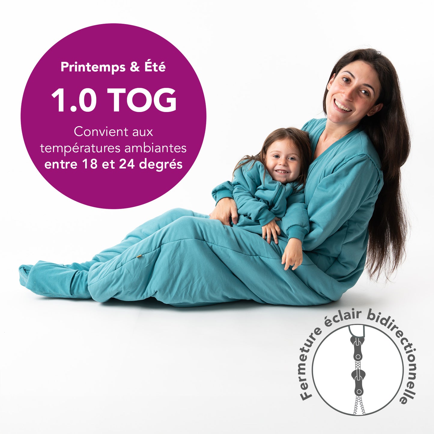 Gigoteuse à pieds adulte - manches amovibles - TOG 1