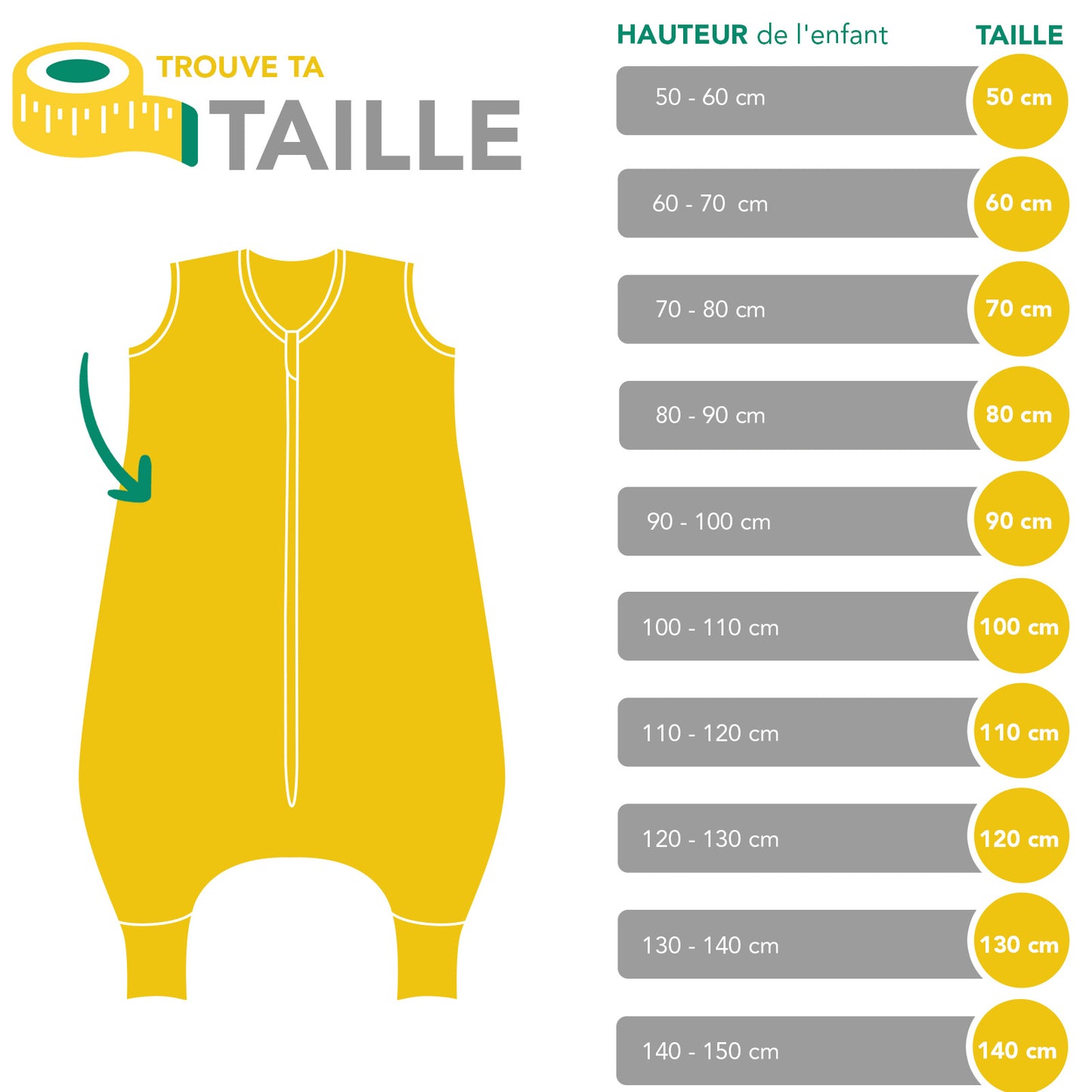 Gigoteuse à pieds - 2.5 TOG toutes saisons