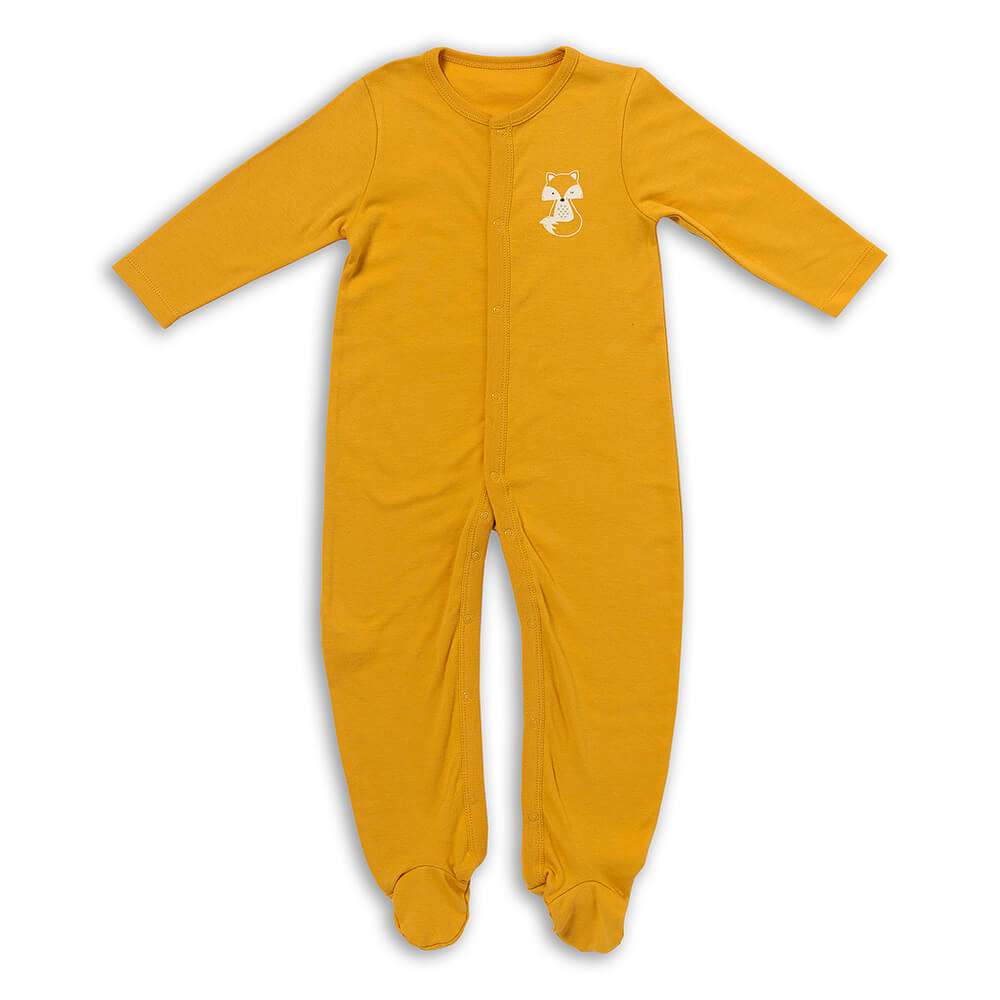Grenouillère bébé à manches longues 100% bio - lot de 2