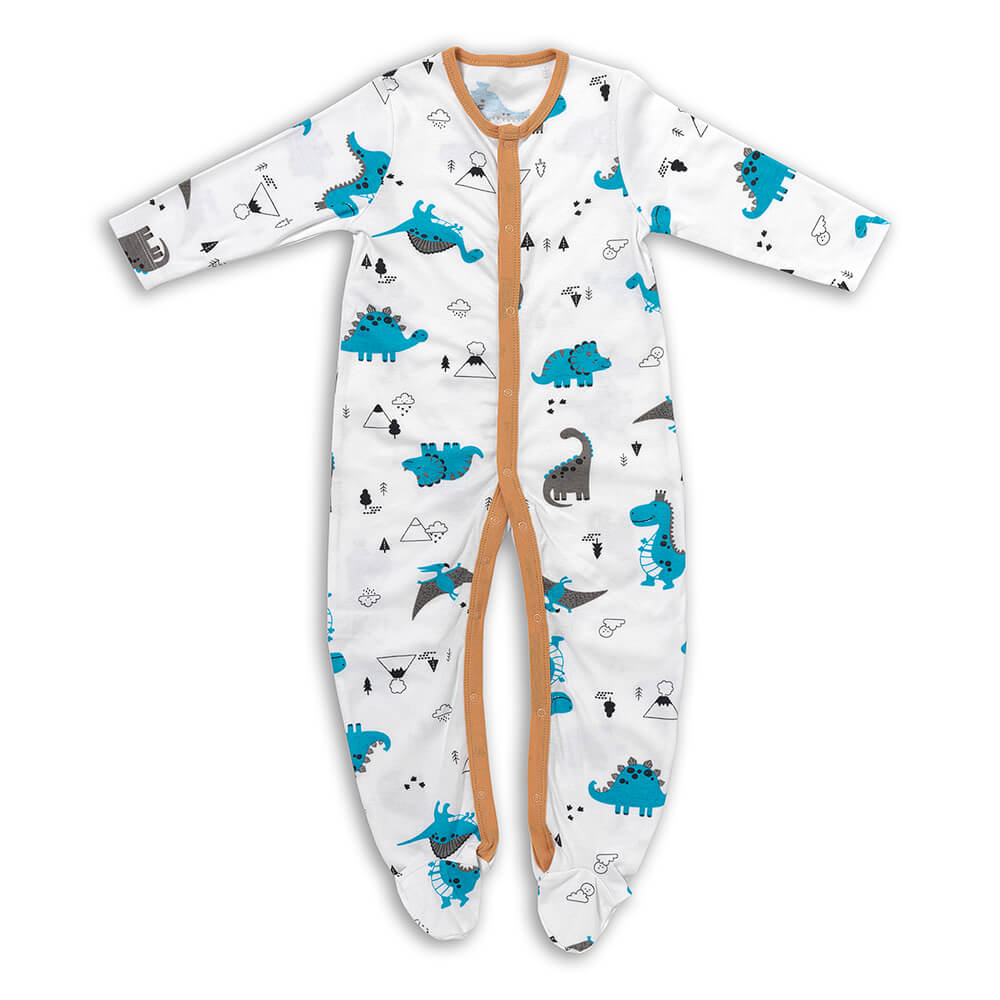 Grenouillère bébé à manches longues 100% bio - lot de 2