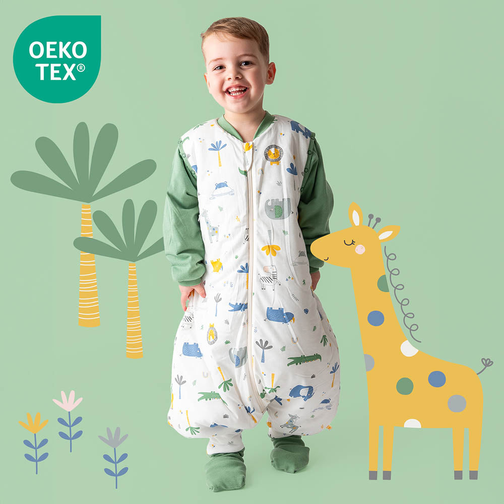 Gigoteuse à pieds et manches été & mi-saison - TOG 1_Jungle_OEKOTEX_1182