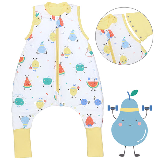 Gigoteuse à pieds et manches été & mi-saison - TOG 1_Fruits en Forme_Devant avec emmanchure_1182