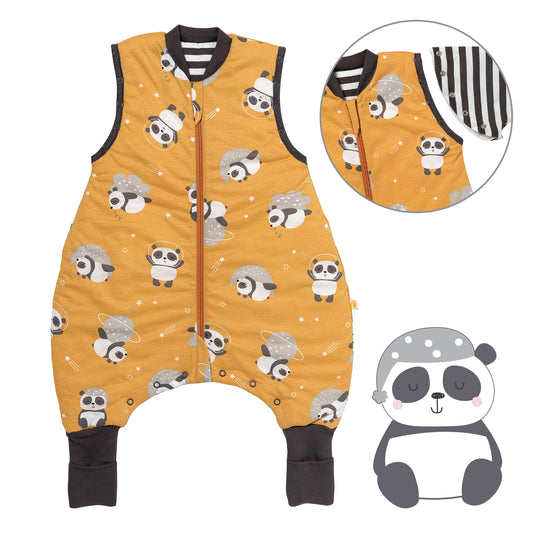 Gigoteuse à pieds et manches été & mi-saison - TOG 1_Panda_Devant avec emmanchure_1182