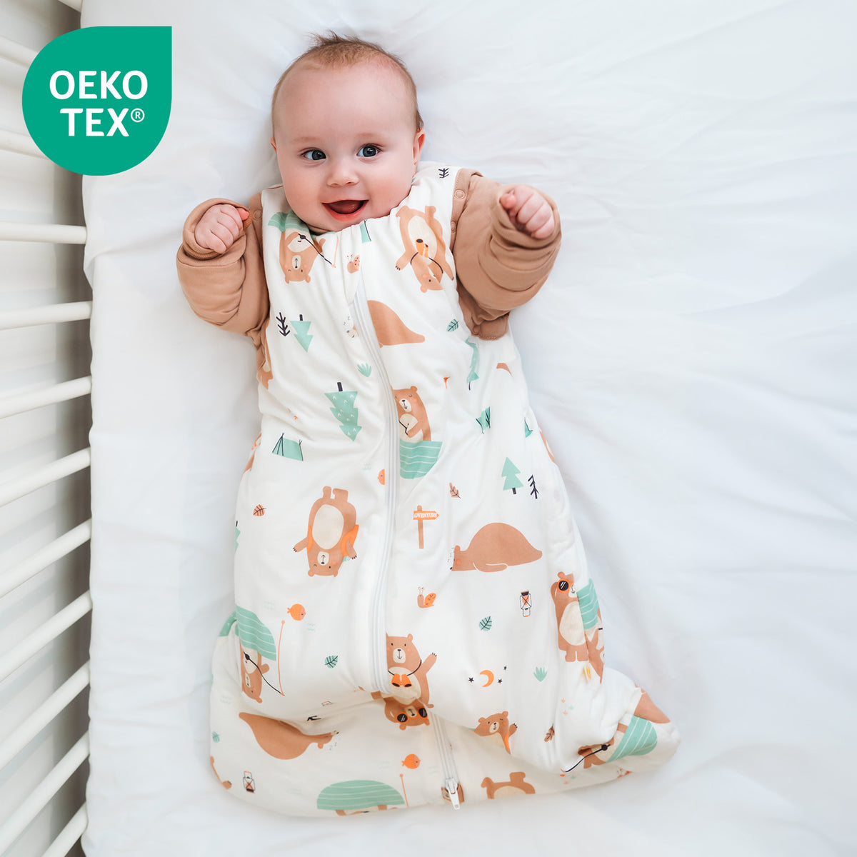 Gigoteuse bébé été & mi-saison - TOG 1_Ours Explorateur_OEKOTEX_1187
