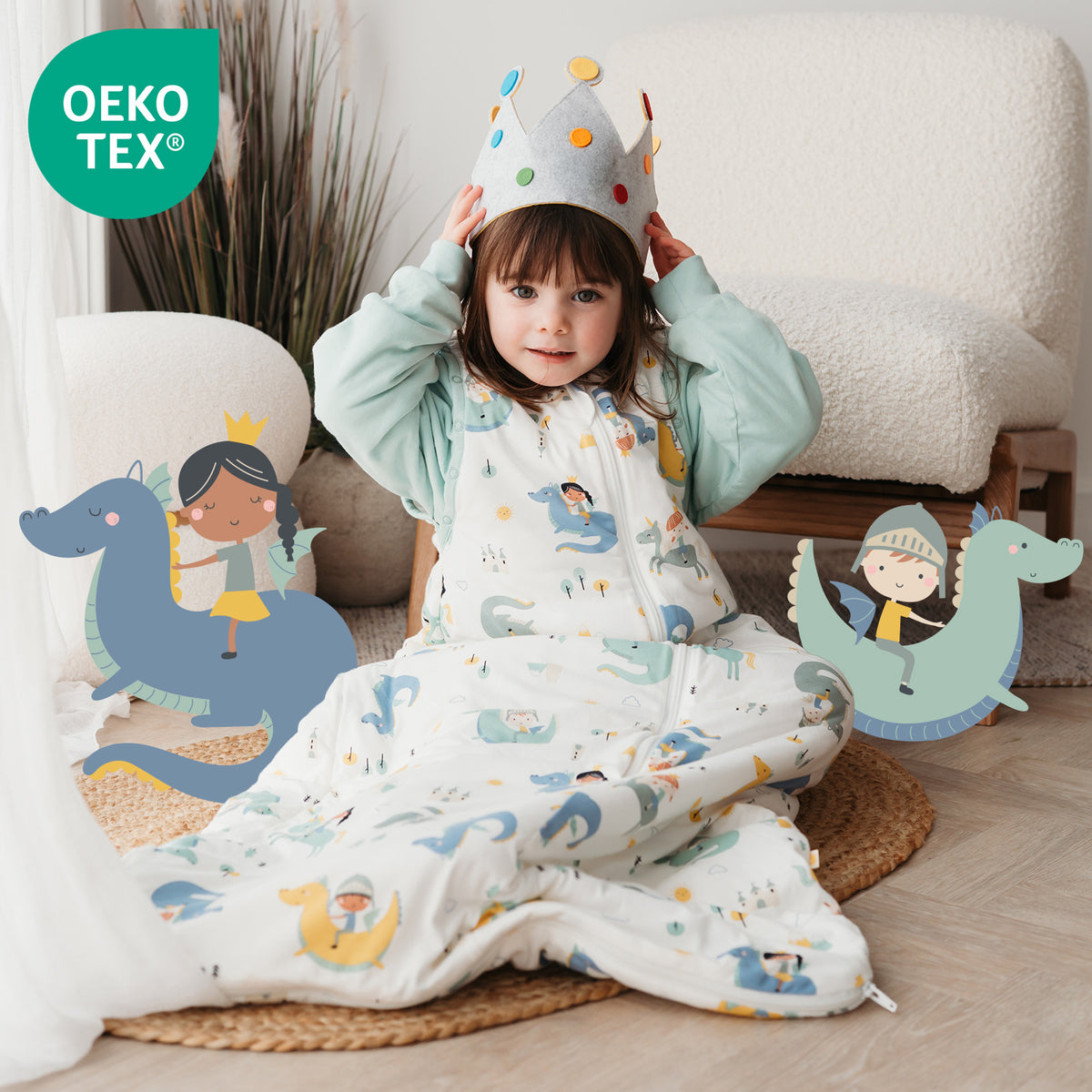 Gigoteuse bébé été & mi-saison - TOG 1_Fantasia_OEKOTEX_1187