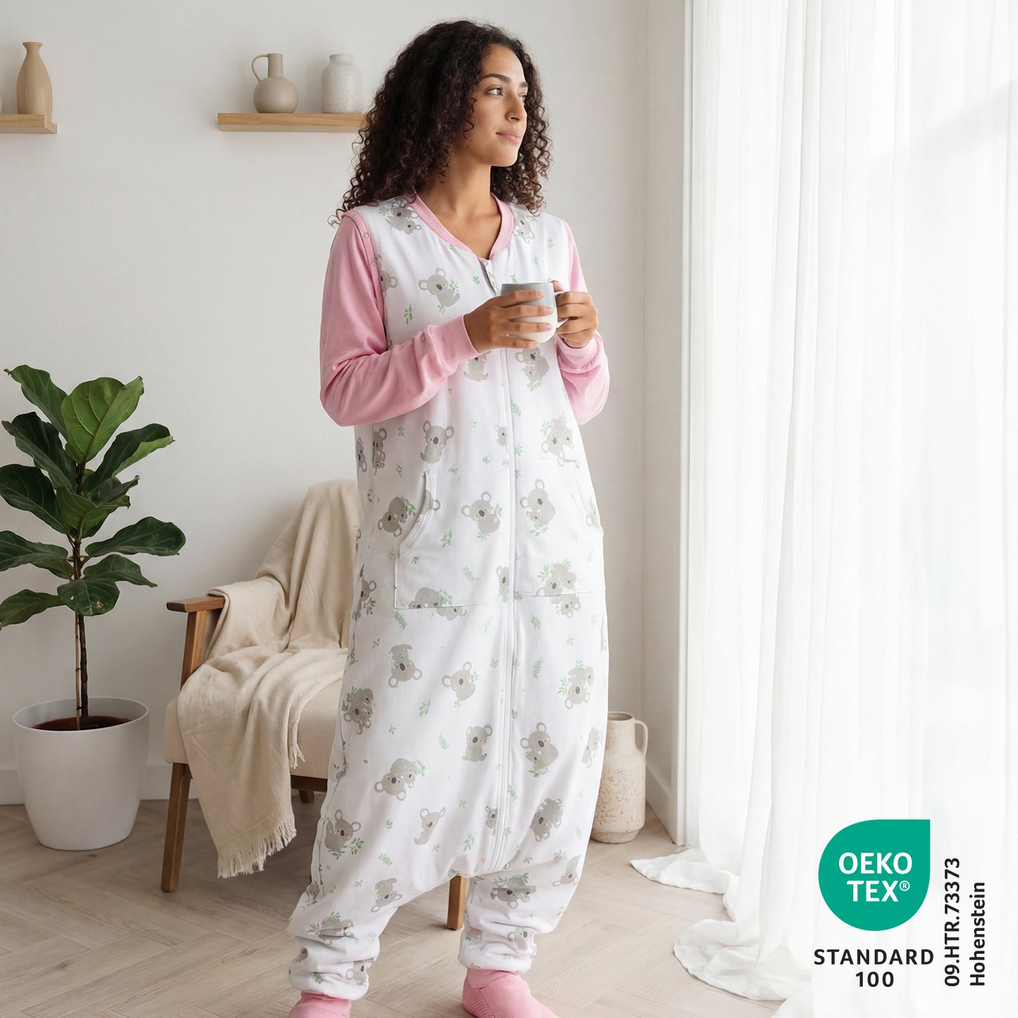 Gigoteuse à pieds adulte - manches amovibles - 2.5 TOG