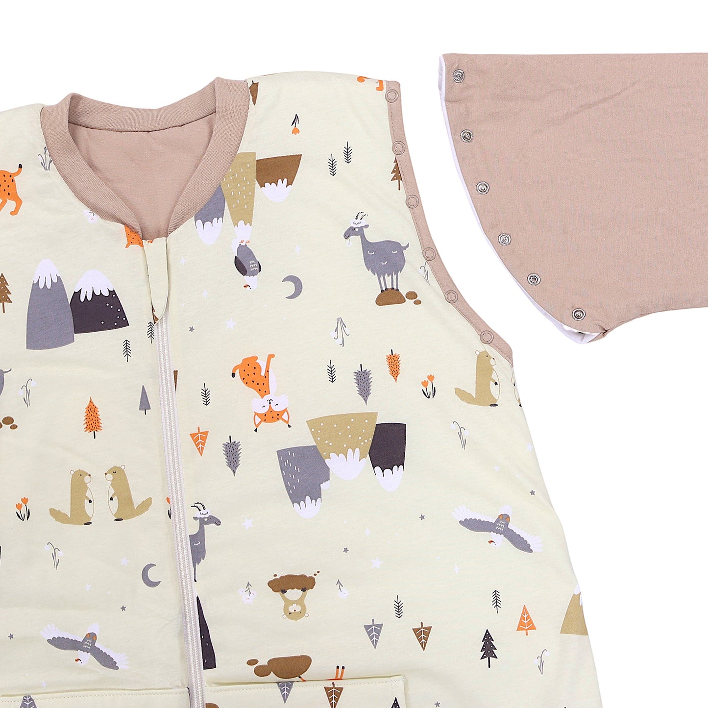 Gigoteuse à pieds adulte - manches amovibles - 2.5 TOG