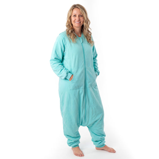 Gigoteuse à pieds adulte - manches amovibles - TOG 1_Aqua_photo d’exemple_1190