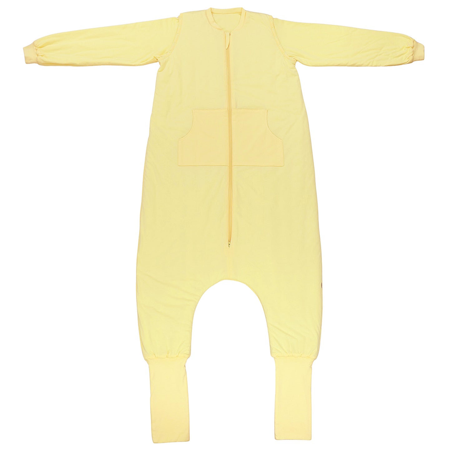 Gigoteuse à pieds adulte - manches amovibles - TOG 1_Jaune Clair_devant_1190