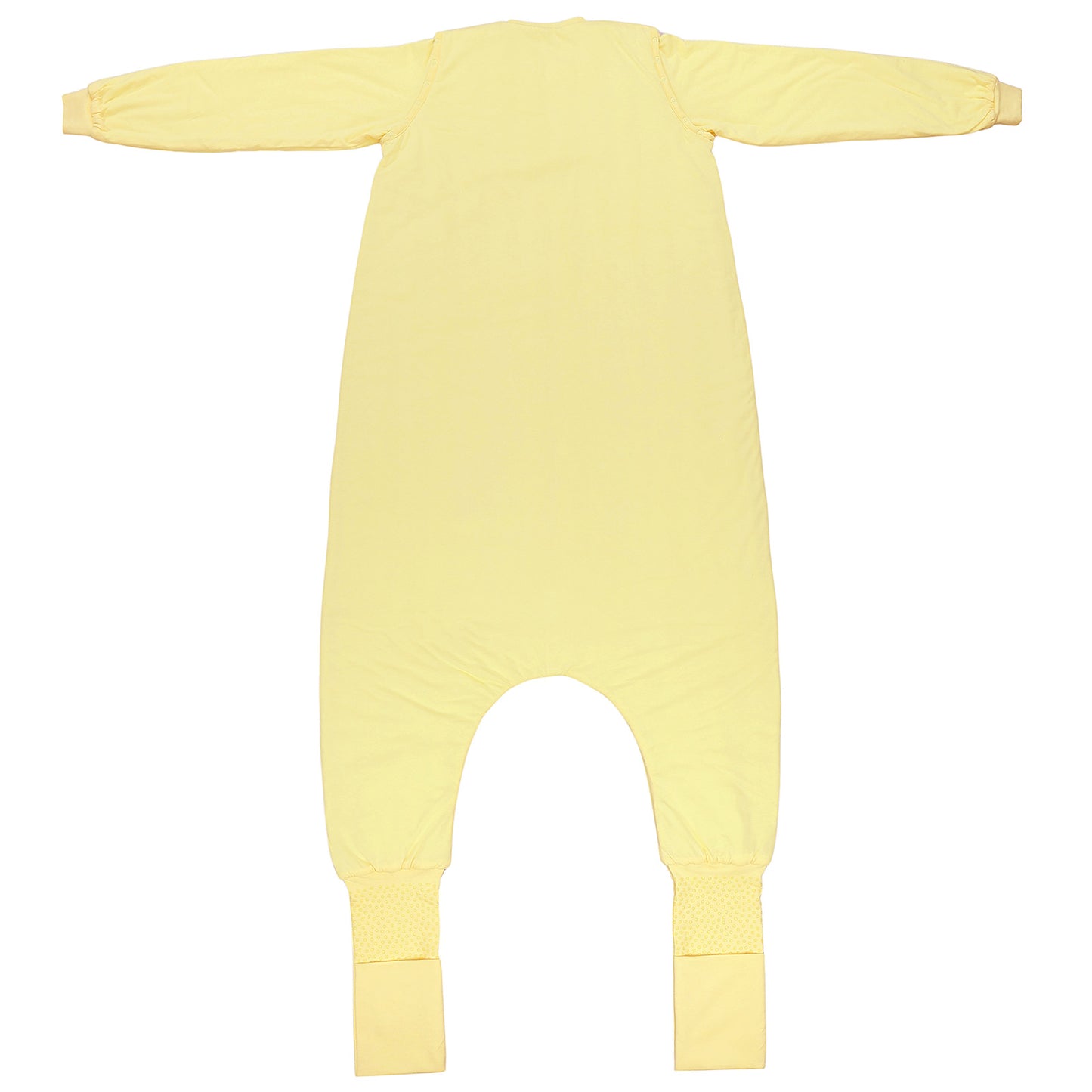 Gigoteuse à pieds adulte - manches amovibles - TOG 1_Jaune Clair_arrière_1190