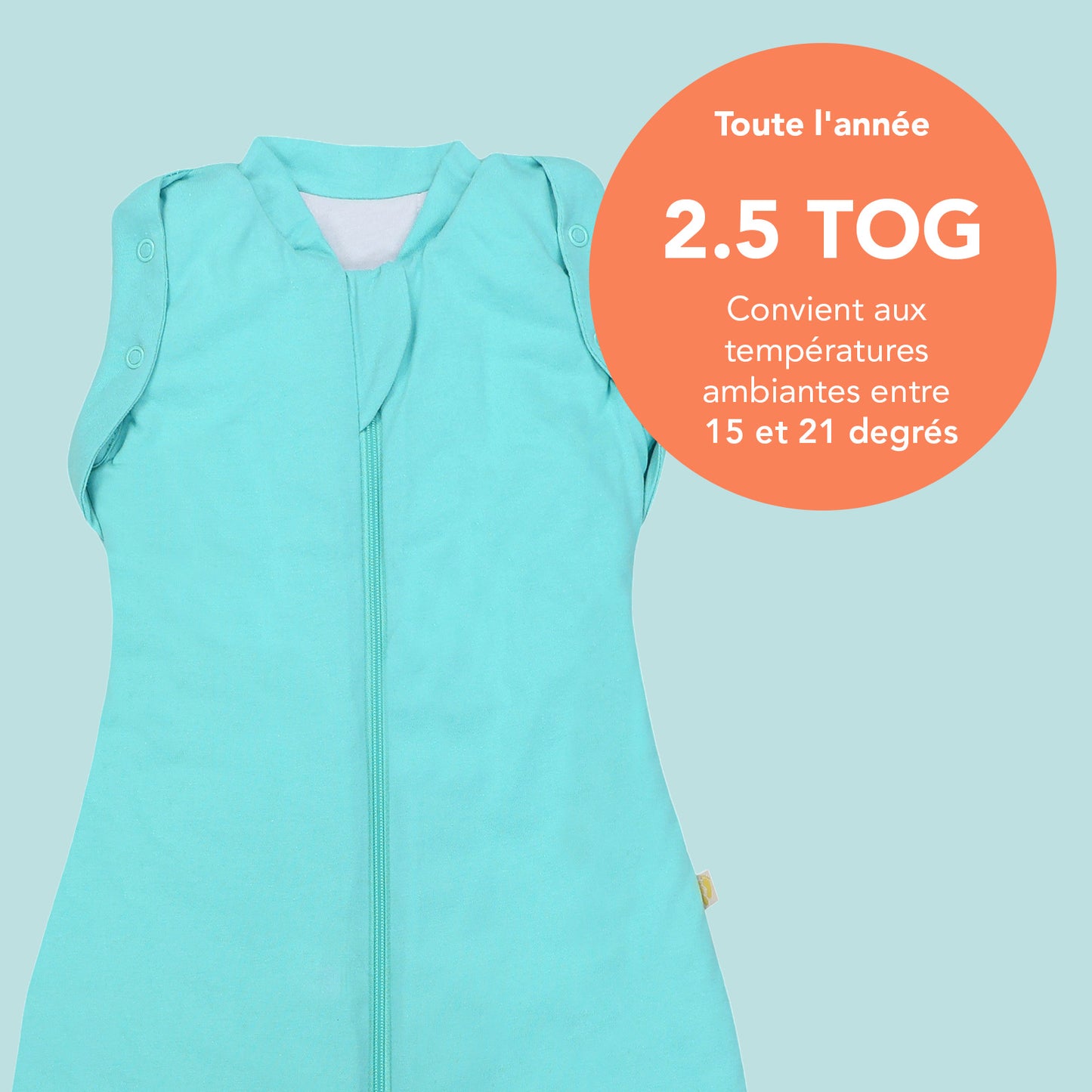 Sac de couchage emmaillotage bébé 2.5 TOG_Aqua_TOG_1193