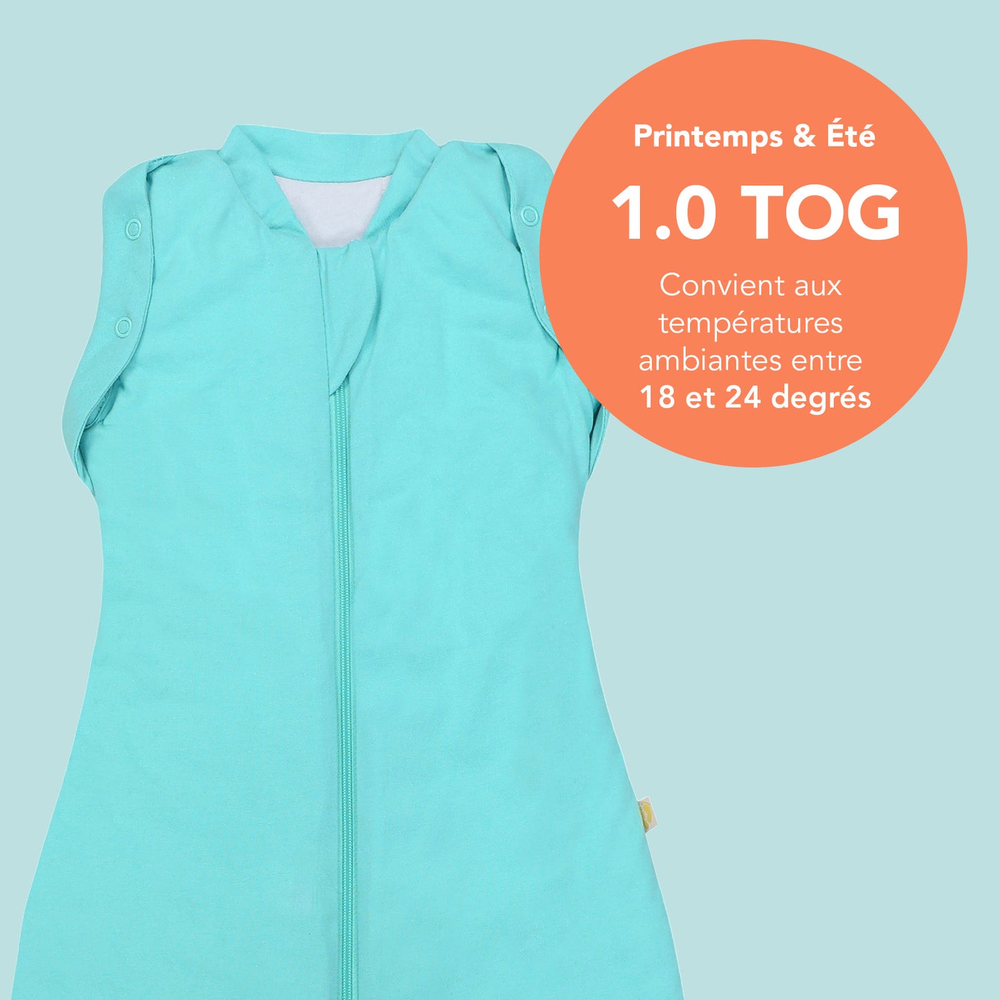 Sac de couchage emmaillotage bébé 1.0 TOG_Aqua_TOG_1198