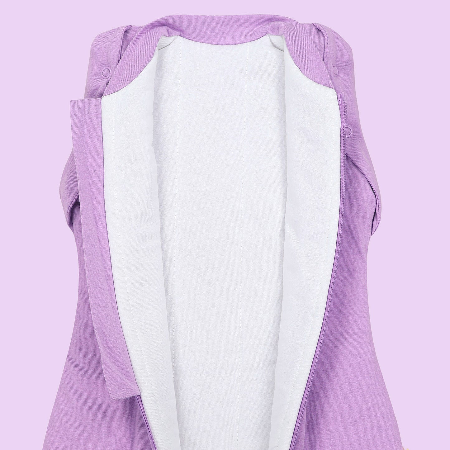 Sac de couchage emmaillotage bébé 1.0 TOG_Lilas_zone du bras_1198