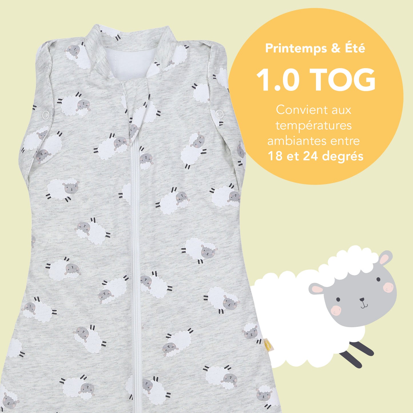 Sac de couchage emmaillotage bébé 1.0 TOG_TOG_1198