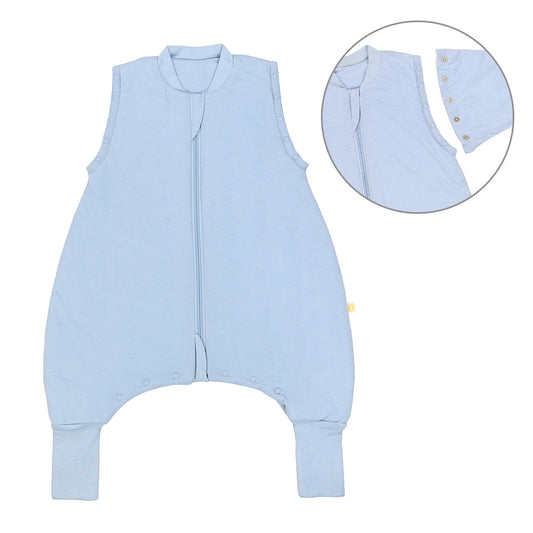 Gigoteuse à pieds et manches été & mi-saison - TOG 1_Bleu Glacé_Devant avec emmanchure_1200