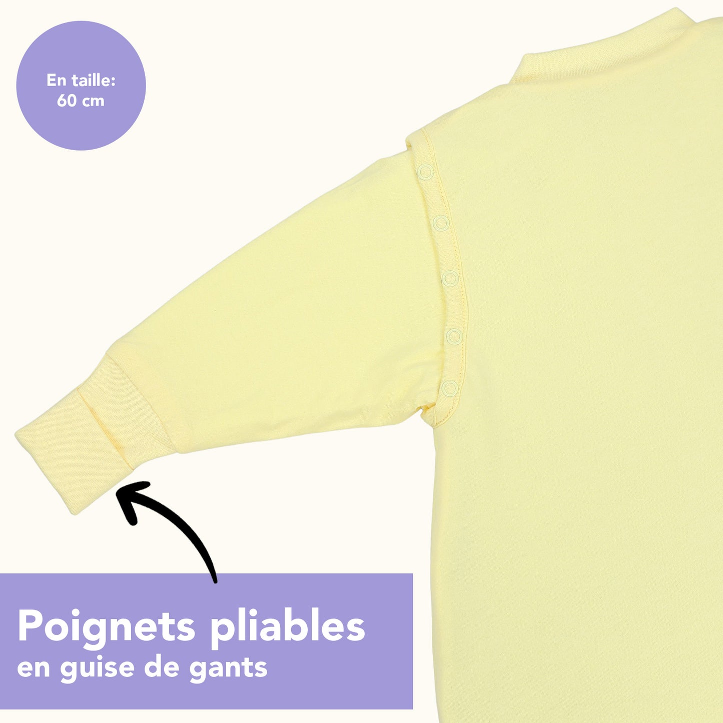 Gigoteuse à pieds et manches été & mi-saison - TOG 1