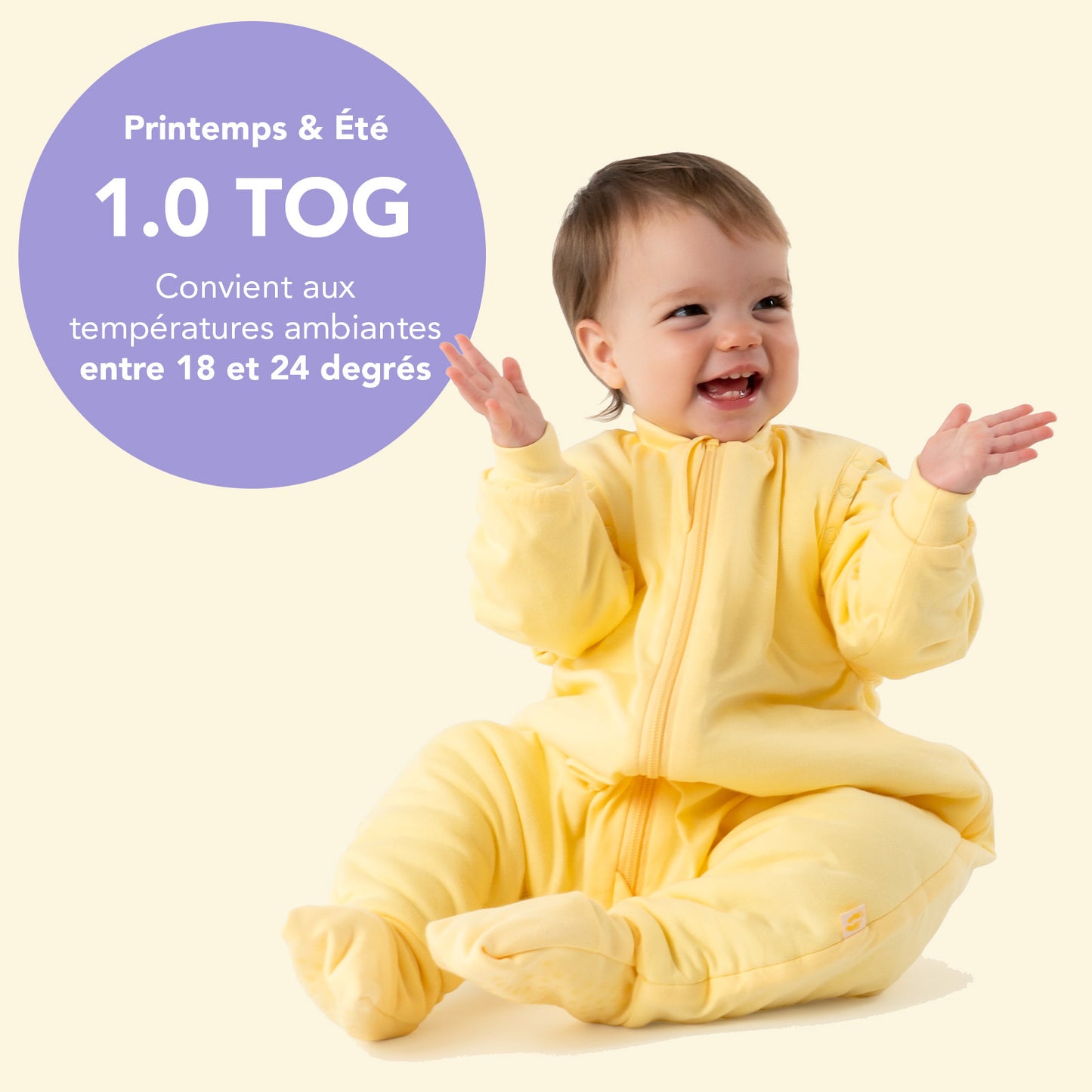 Gigoteuse à pieds et manches été & mi-saison - TOG 1