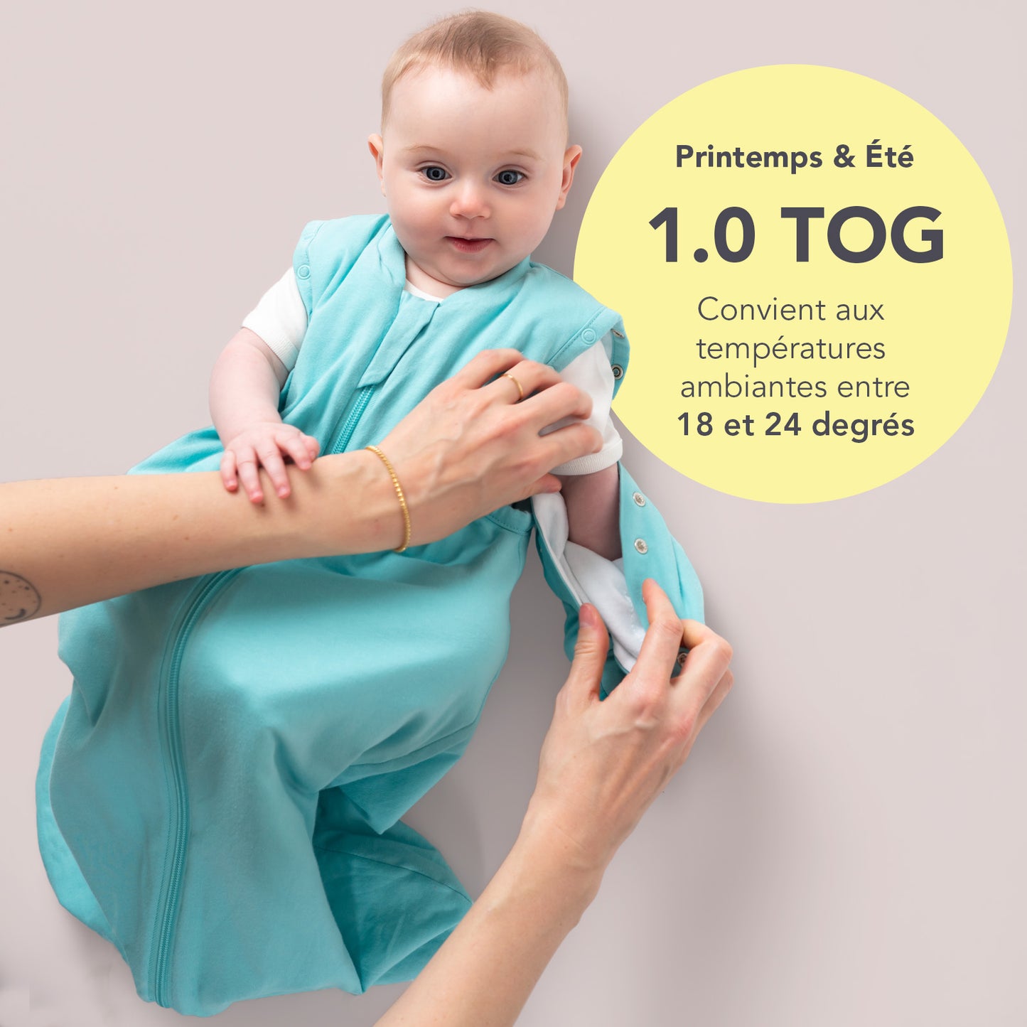 Gigoteuse bébé été & mi-saison - TOG 1_Aqua_TOG_1201