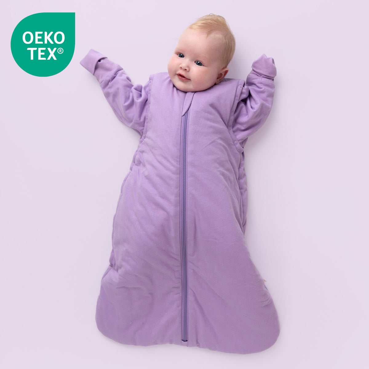 Gigoteuse bébé été & mi-saison - TOG 1_Lilas_OEKOTEX_1201