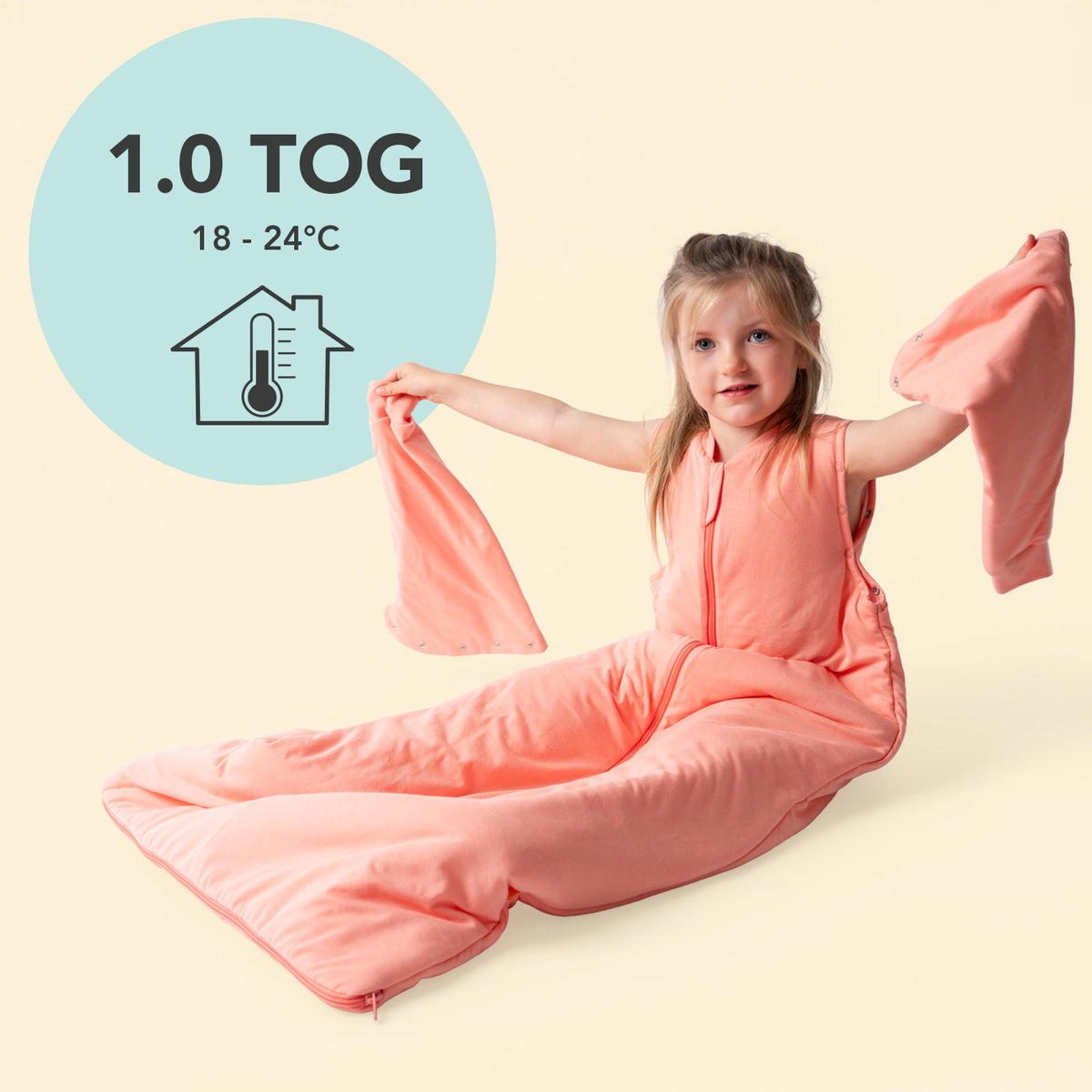 Gigoteuse bébé été & mi-saison - TOG 1_Pêche_TOG_1201