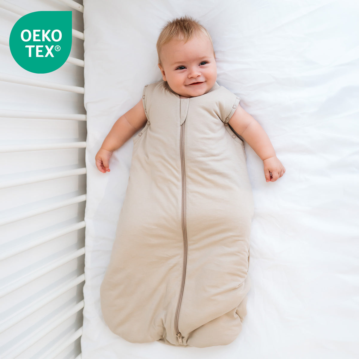 Gigoteuse bébé été & mi-saison - TOG 1_Taupe_OEKOTEX_1201