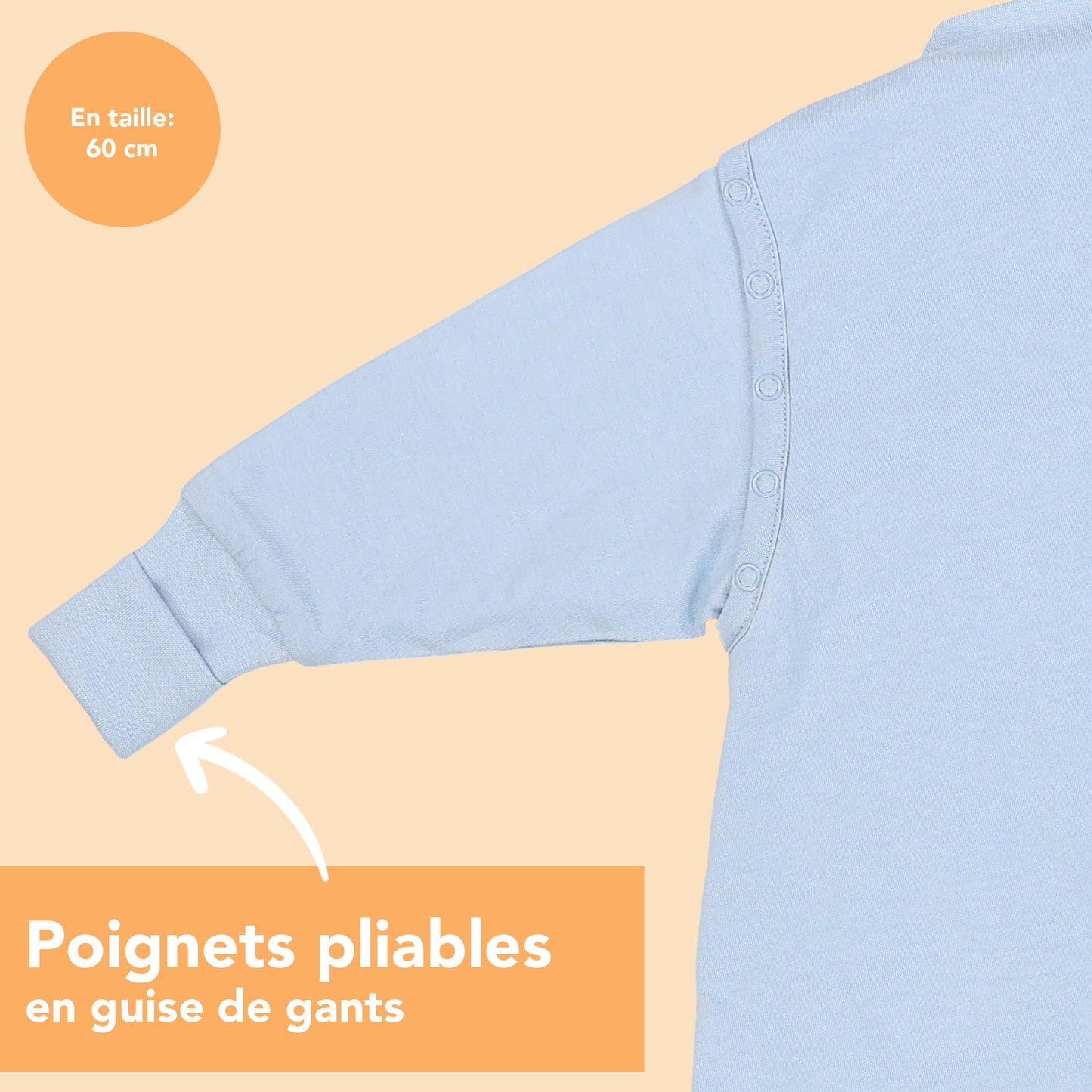 Gigoteuse à pieds - 2.5 TOG toutes saisons
