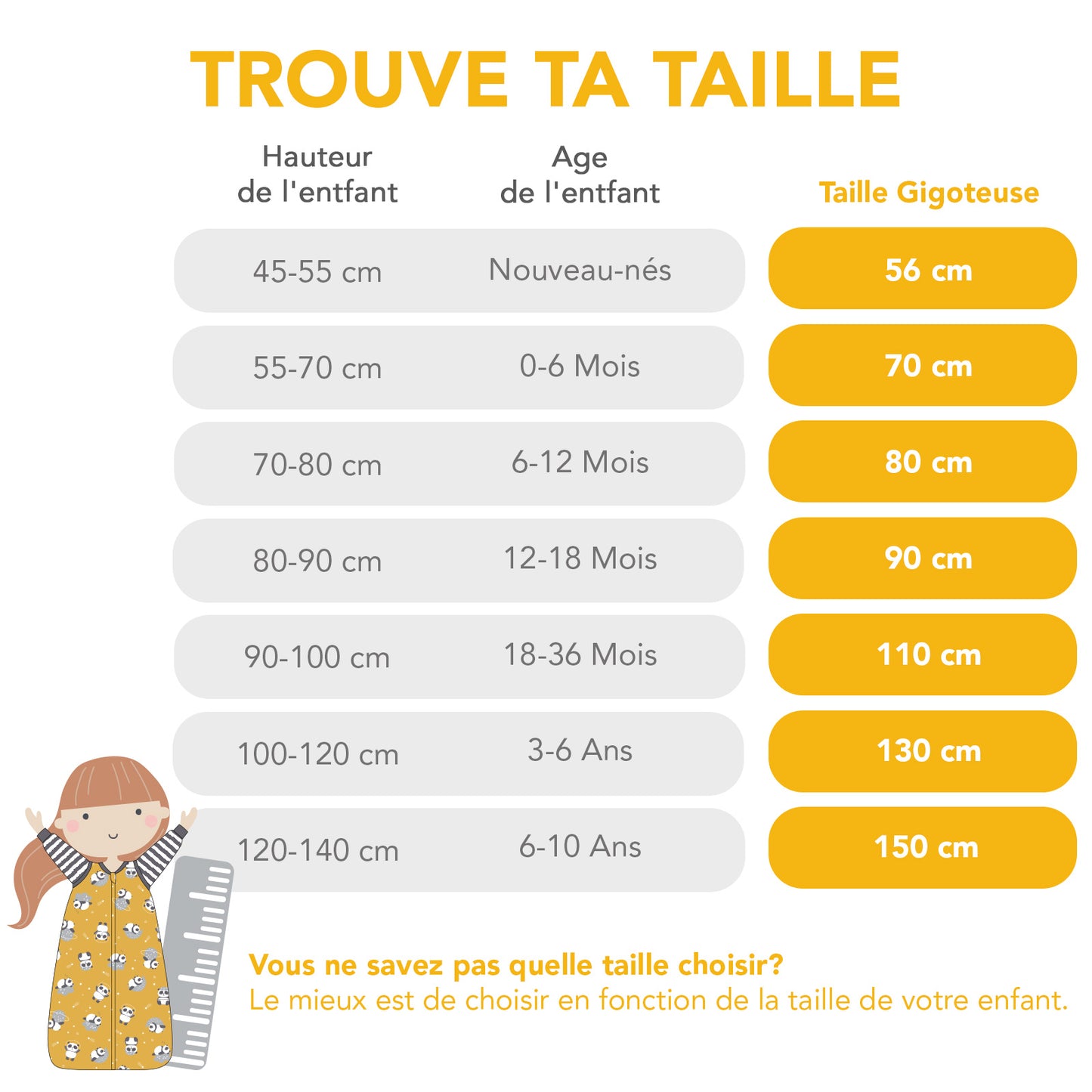 Gigoteuse bébé toutes saisons - 2.5 TOG