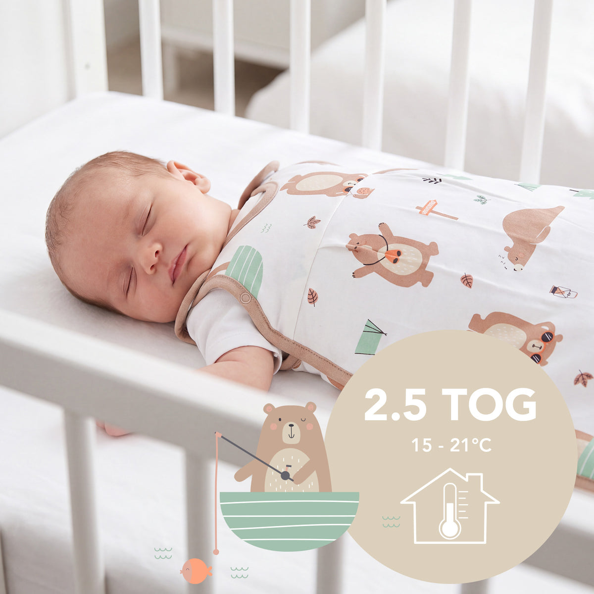 Gigoteuse bébé toutes saisons - 2.5 TOG_Ours Explorateur_TOG_1205