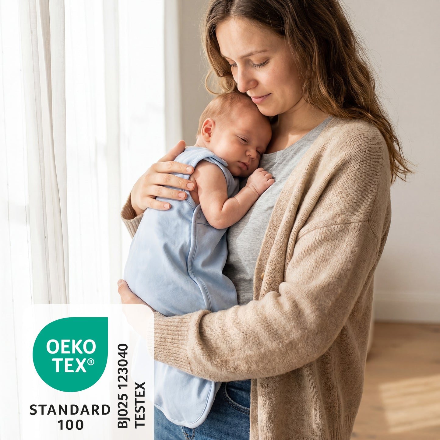 Gigoteuse bébé toutes saisons - 2.5 TOG_Bleu Glacé_OEKOTEX_1207