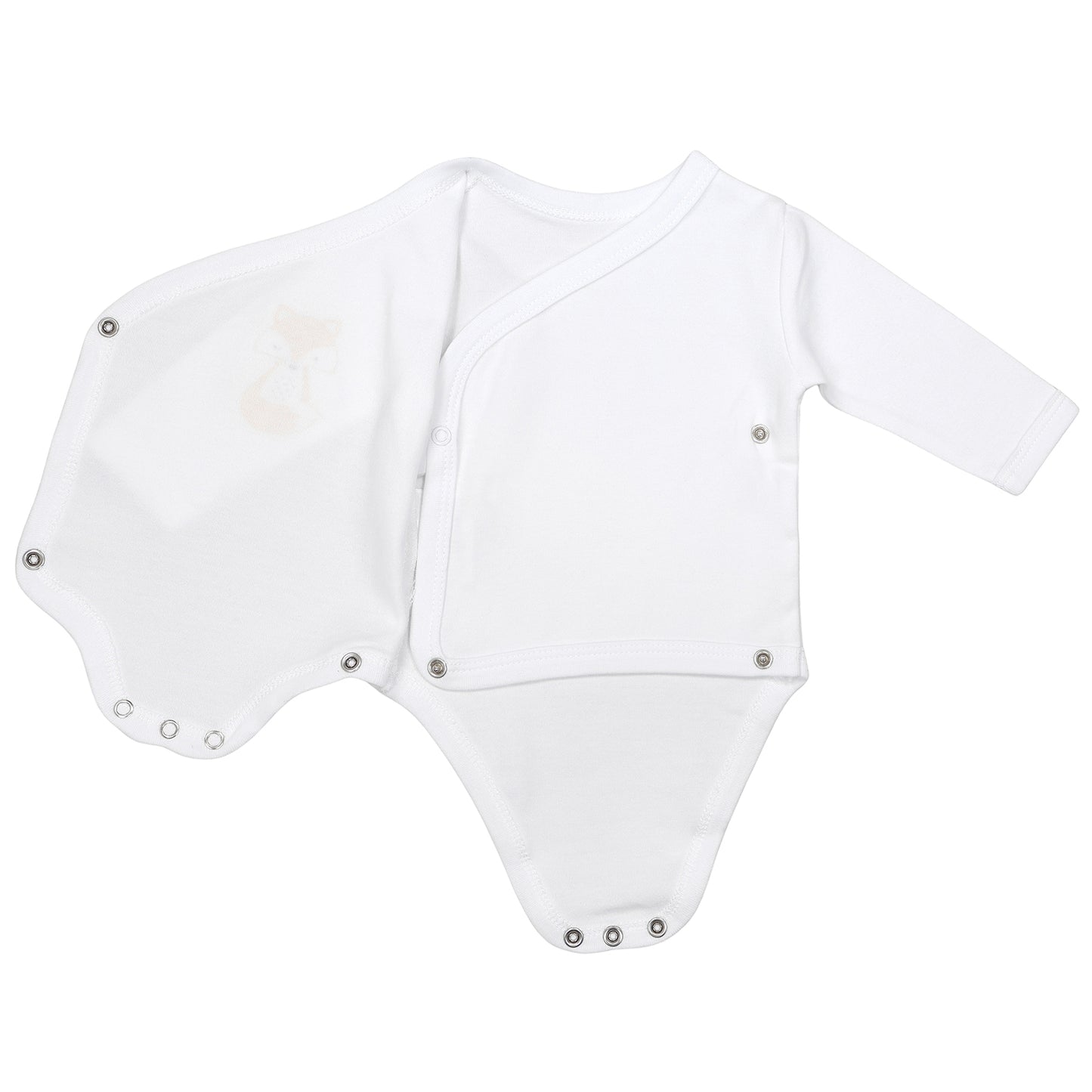 Body bébé croisé manches longues - lot de 3_Amis animaux_détail4_1208