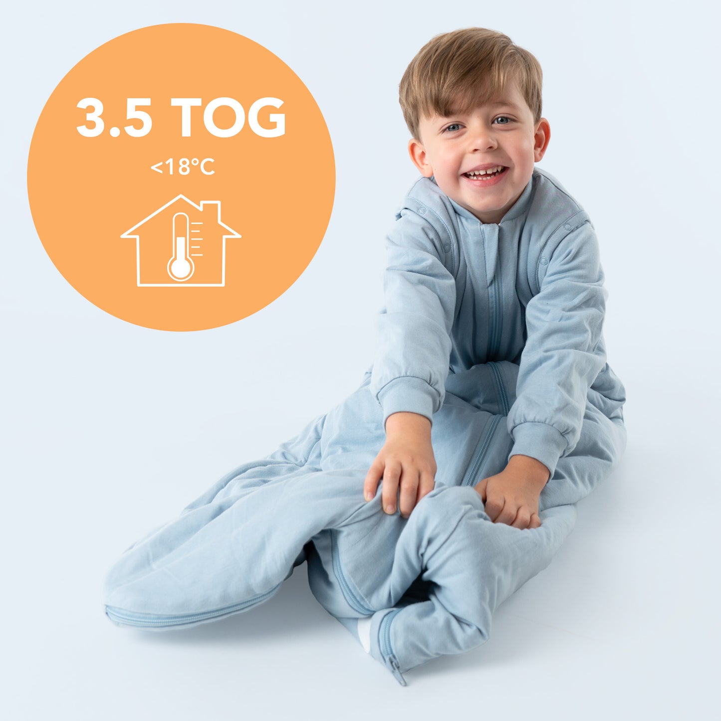 Gigoteuse bébé hiver - 3.5 TOG_Bleu Glacé_TOG_1210