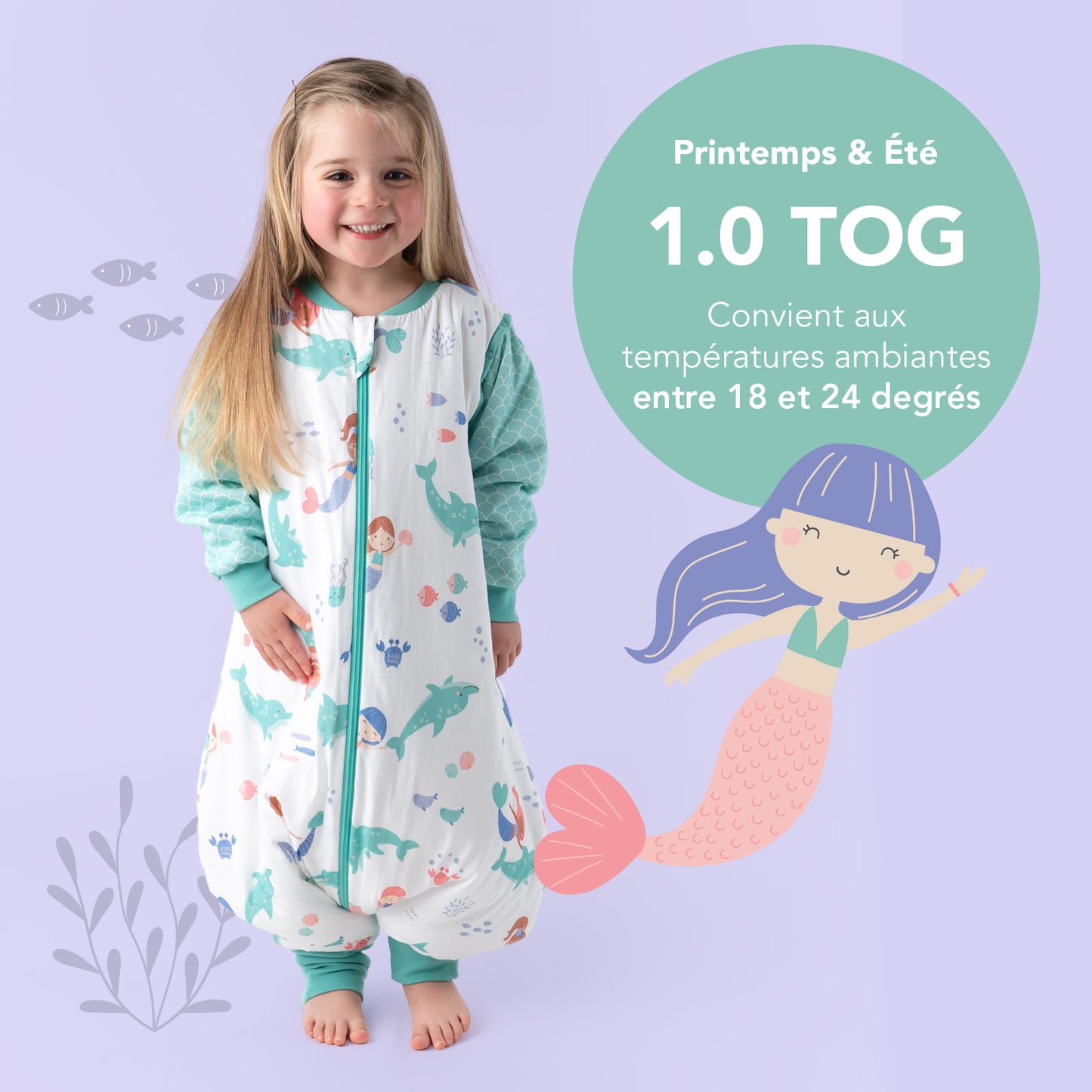 Gigoteuse à pieds et manches été & mi-saison - TOG 1