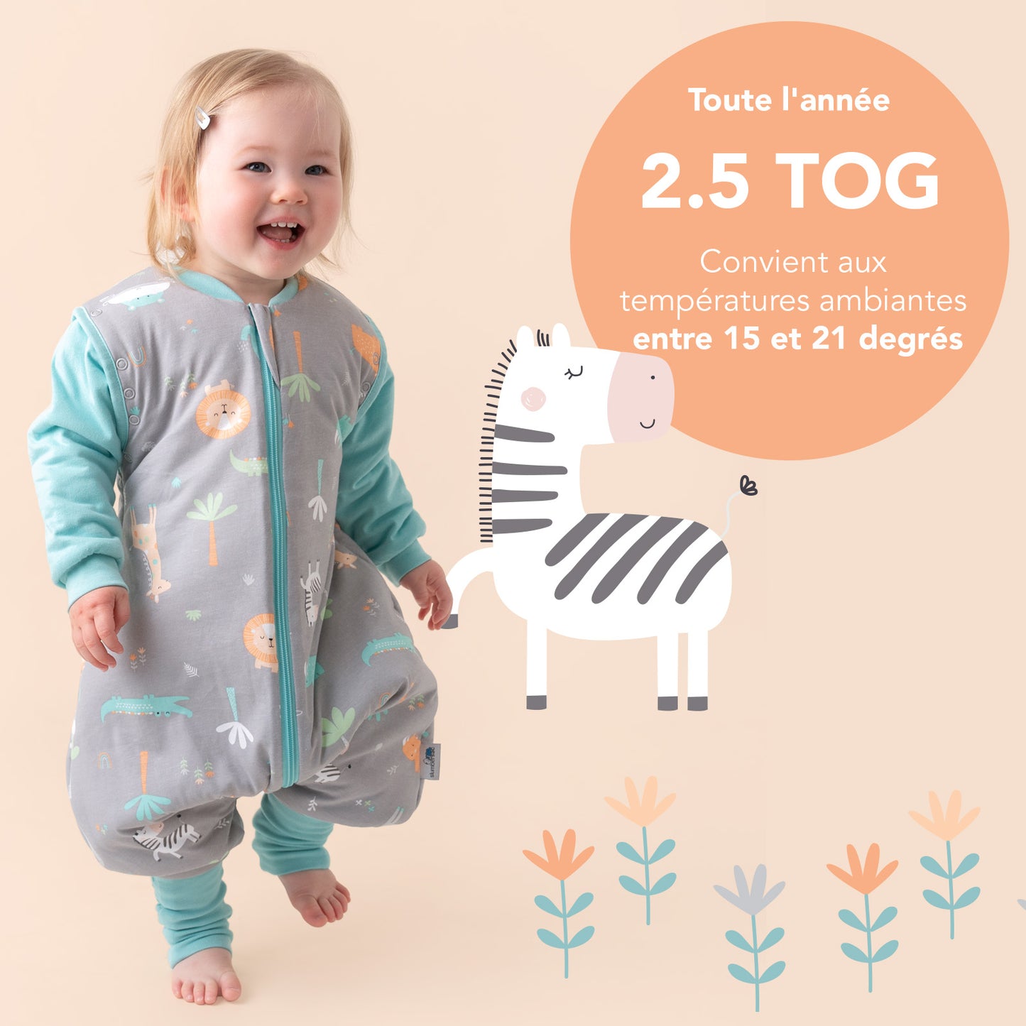 Gigoteuse à pieds - 2.5 TOG toutes saisons