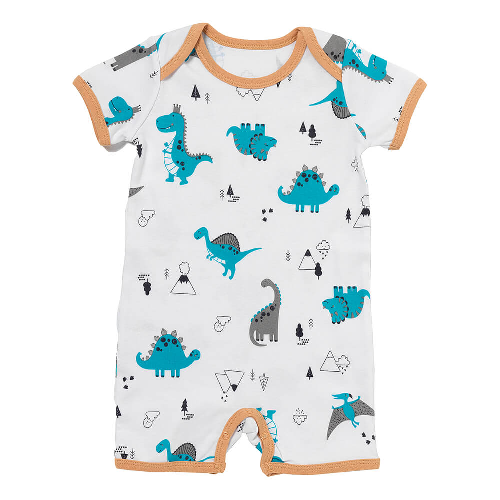 Barboteuse bébé manches courtes - bio - lot de 2