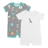 Barboteuse bébé manches courtes - bio - lot de 2