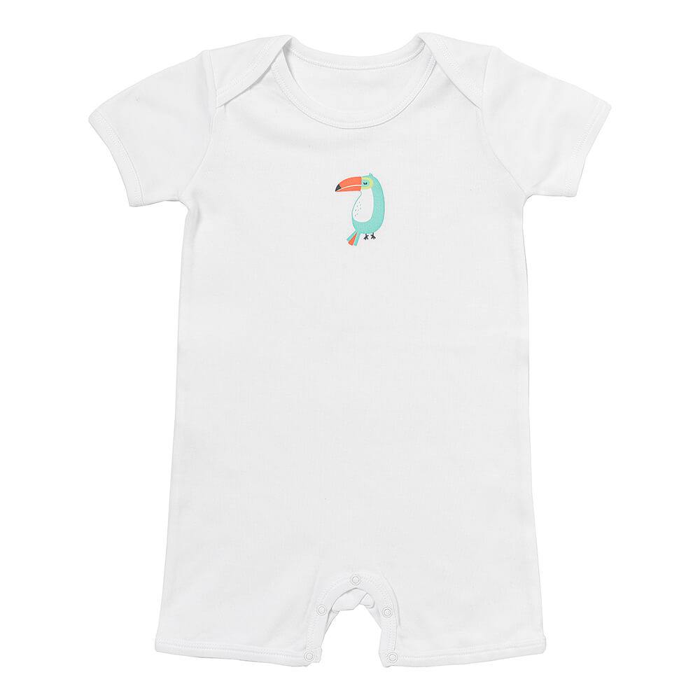 Barboteuse bébé manches courtes - bio - lot de 2