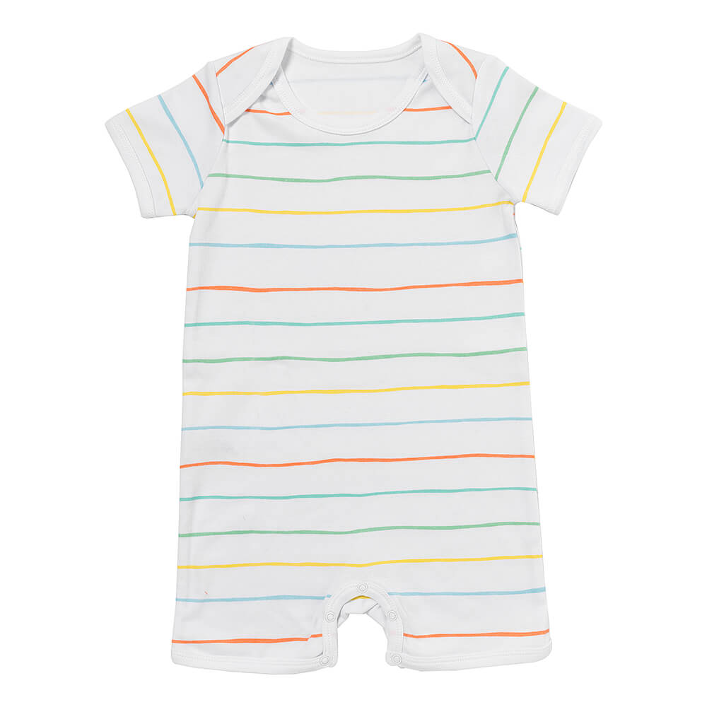 Barboteuse bébé manches courtes - bio - lot de 2